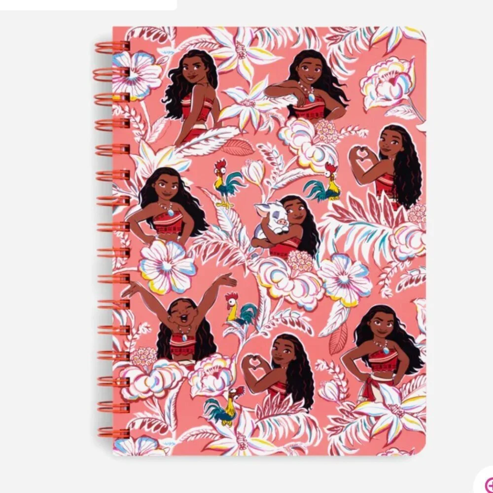 Vera Bradley Disney Moana Mini Notebook with Pocket NWT